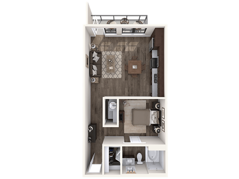 The Wall Street Lofts in Midland, Texas L2.1 Floor Plan